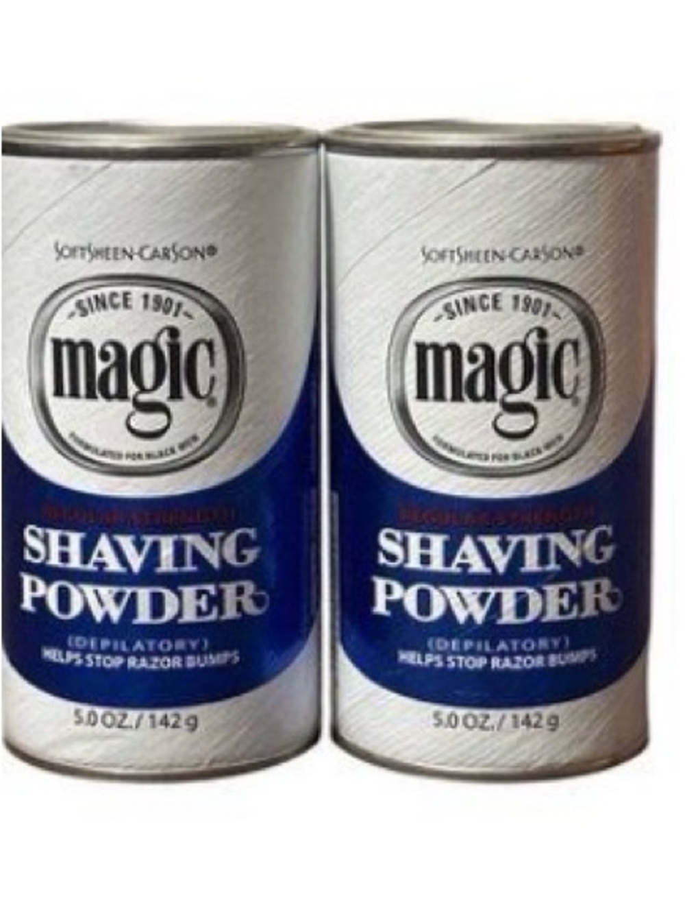 Magic Shaving Powder — White and Blue Can